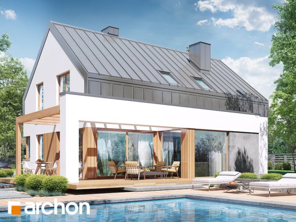 Проект дома Дом в аурорах (Н) - 2 С мансардным этажом дома в Киеве