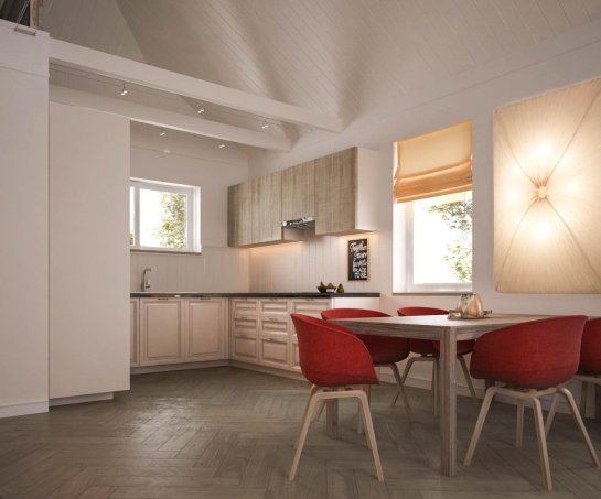 Проект дома Uu230 - 13 С мансардным этажом дома в Киеве