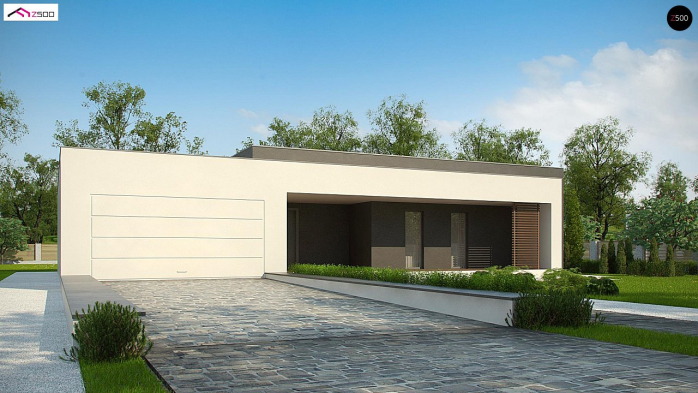 Проект дома Ux72 - 1 Одноэтажные дома в Киеве