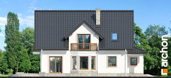 Проект дома Дом в очанке вep. 2 вер.2 - 5 С мансардным этажом дома в Киеве