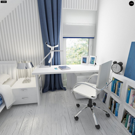 Проект дома U211 v2 tz - 16 С мансардным этажом дома в Киеве