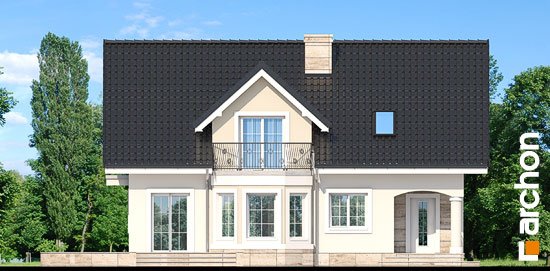 Проект дома Дом в авокадо 2 - 3 С мансардным этажом дома в Киеве