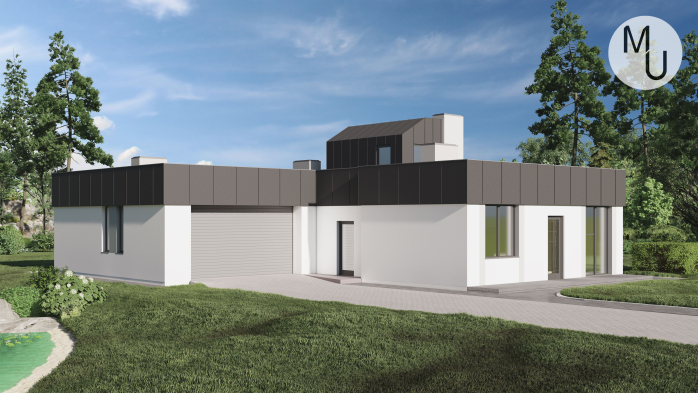 Проєкт будинку DBMU Кардіф - Одноповерхові дома у Києві