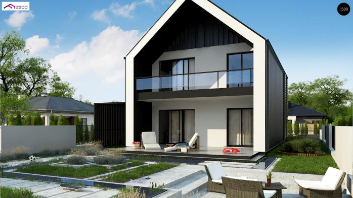 Проект дома U442 - 2 С мансардным этажом дома в Киеве