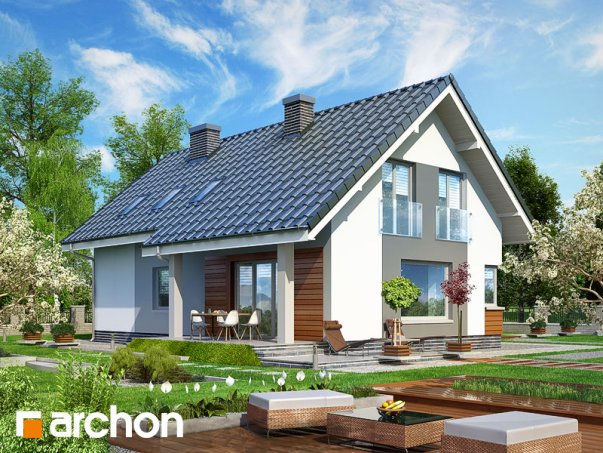 Проект дома Дом в гейджее вер.2 - 2 С мансардным этажом дома в Киеве