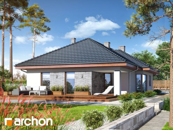 Проект дома Дом в андромедах (Г2) - 2 Одноэтажные дома в Киеве