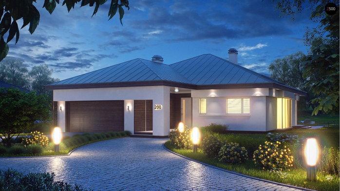 Проект дома U200 - 1 Одноэтажные дома в Киеве