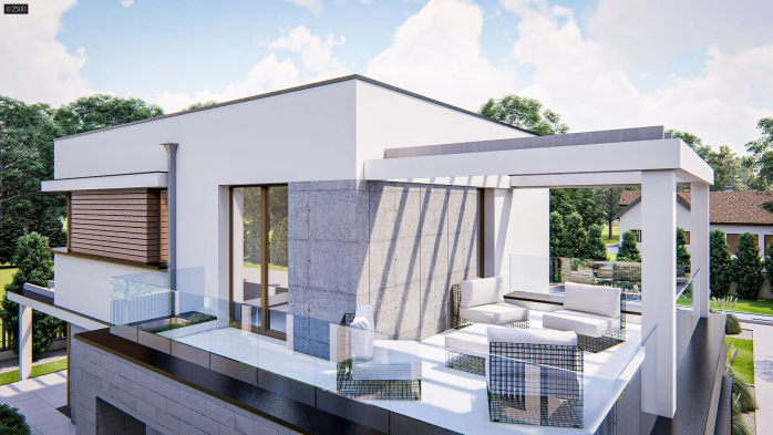 Проект дома Ux63 v2 - 9 Двухэтажные дома в Киеве