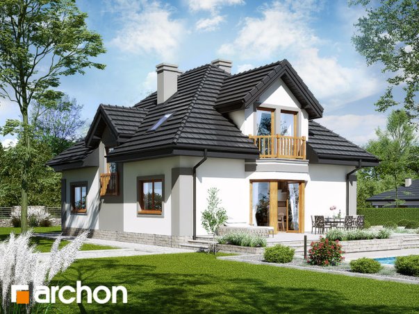 Проект дома Дом в эхинацеях 3 вер.2 - 2 С мансардным этажом дома в Киеве