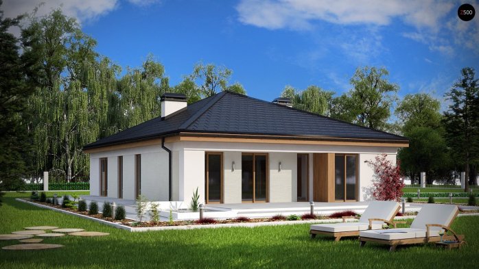 Проект дома U196 - 2 Одноэтажные дома в Киеве