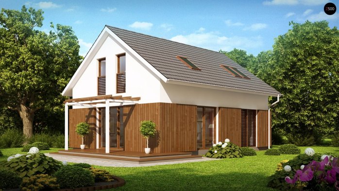 Проект дома U213 - 2 С мансардным этажом дома в Киеве