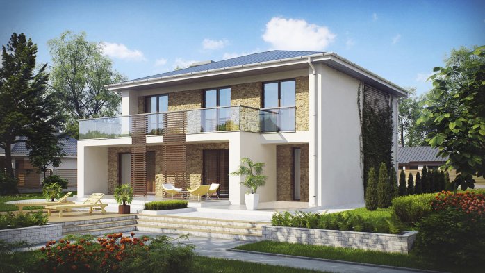 Проект дома Ux55 - 2 Двухэтажные дома в Киеве