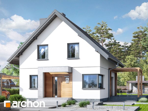 Проект дома Дом в олеандрах вер.2 - 1 С мансардным этажом дома в Киеве