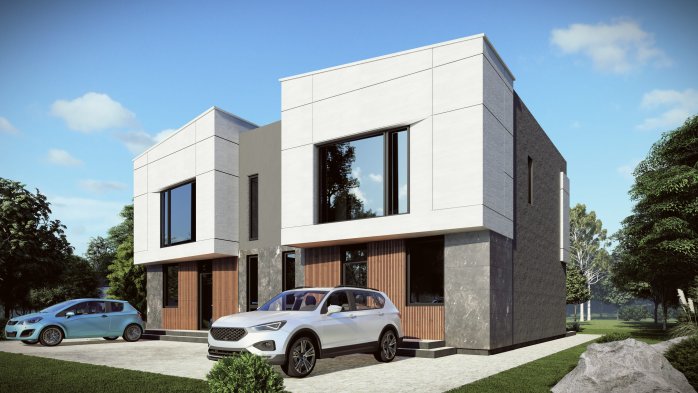 Проект дома DBT 656 - 1 Двухэтажные дома в Киеве