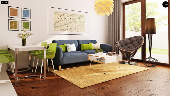 Проект дома U12 P GP - 3 С мансардным этажом дома в Киеве