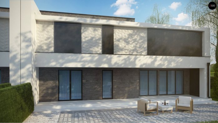 Проект дома Ub16 - 4 Двухэтажные дома в Киеве