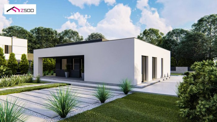 Проект дома Ux83 - 6 Одноэтажные дома в Киеве