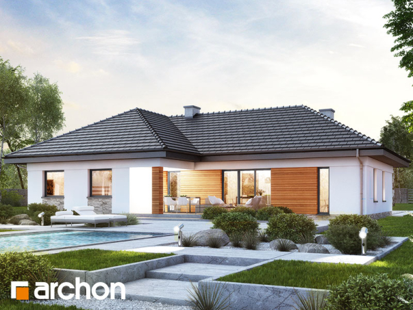 Проект дома Дом в навлоциях - 2 Одноэтажные дома в Киеве