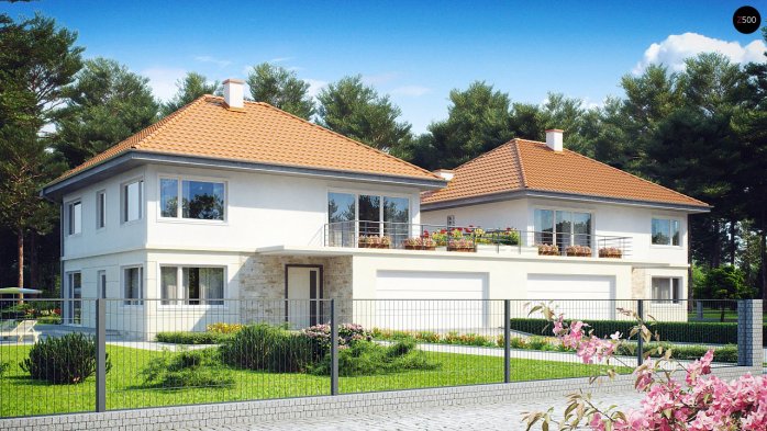 Проект дома Ub2 - 1 Двухэтажные дома в Киеве