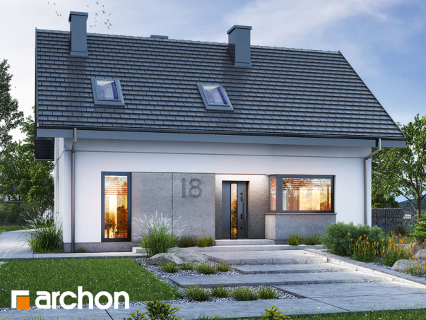 Проект дома Дом в рубеллах - 1 С мансардным этажом дома в Киеве