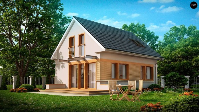 Проект дома U211 S - 1 С мансардным этажом дома в Киеве