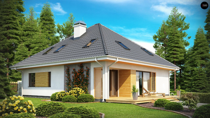 Проект дома U143 - 2 С мансардным этажом дома в Киеве