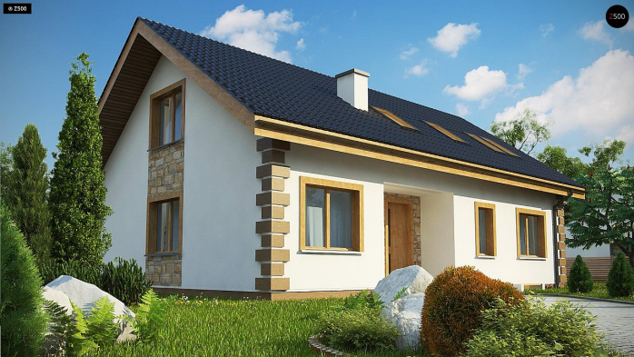 Проект дома U343 - 5 С мансардным этажом дома в Киеве