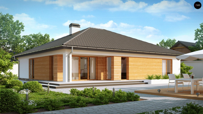 Проект дома U199 - 2 Одноэтажные дома в Киеве