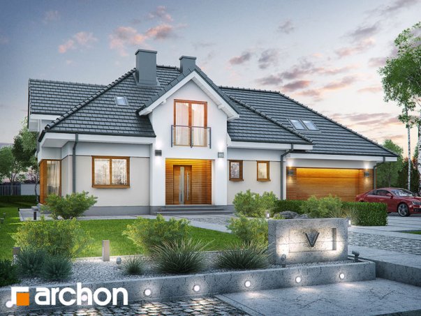 Проект дома Дом в сливах (Г2) - 1 С мансардным этажом дома в Киеве