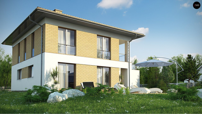 Проект дома Ux136 - 3 Двухэтажные дома в Киеве