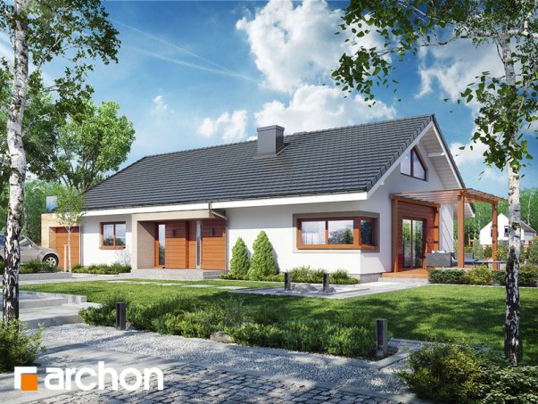 Проект дома Дом под красной рябиной 17 (НТ) - 1 С мансардным этажом дома в Киеве