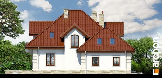 Проект дома Дом под туями вер.2 - 5 С мансардным этажом дома в Киеве