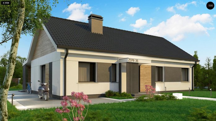 Проект дома U376 35 - 1 Одноэтажные дома в Киеве
