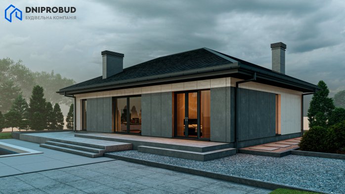 Проєкт будинку DB 54 - Одноповерхові дома у Києві