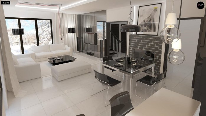 Проект дома Ub2 - 5 Двухэтажные дома в Киеве