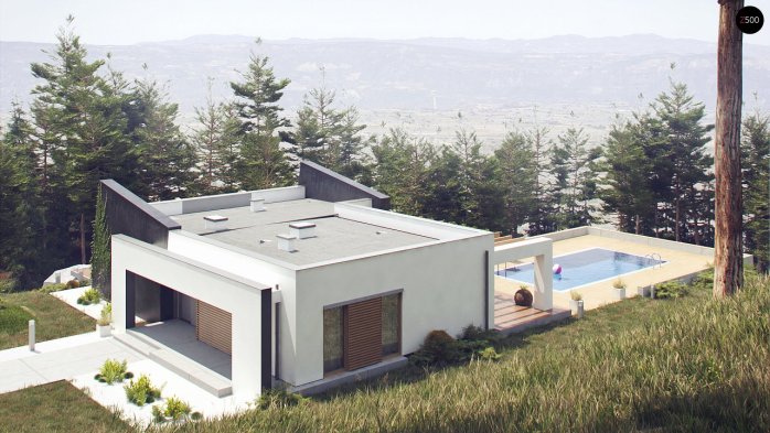 Проект дома Ux106 - 8 Одноэтажные дома в Киеве