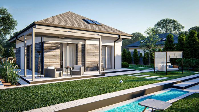 Проект дома U476 - 6 С мансардным этажом дома в Киеве