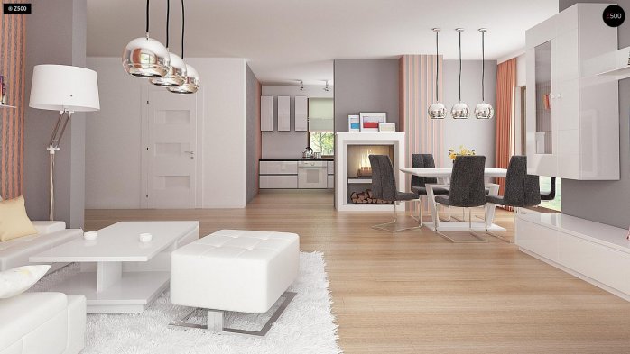 Проект дома U263 + - 6 С мансардным этажом дома в Киеве