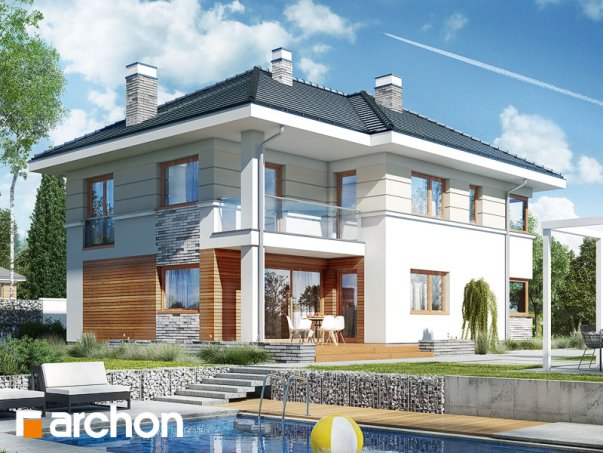 Проект дома Вилла Сесилия - 2 Двухэтажные дома в Киеве