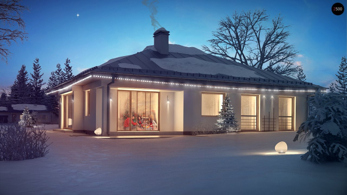 Проект дома U207 - 1 Одноэтажные дома в Киеве