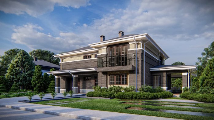 Проект дома Uu15 k v1 - 4 Двухэтажные дома в Киеве