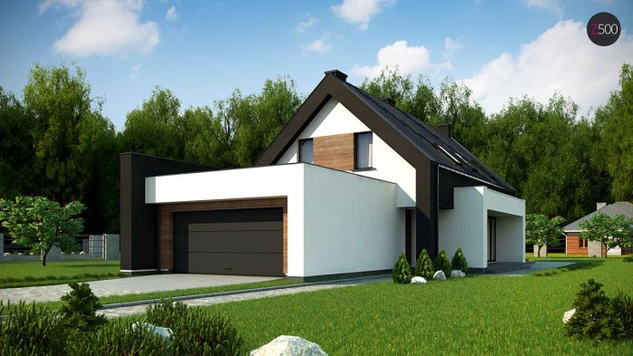 Проект дома U330 P - 1 С мансардным этажом дома в Киеве