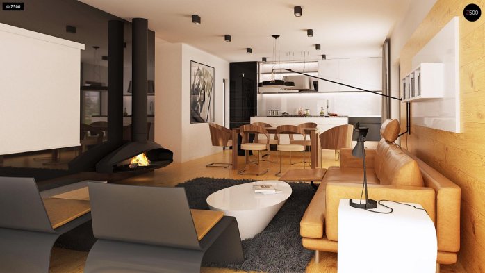 Проект дома Ux100 - 6 Одноэтажные дома в Киеве