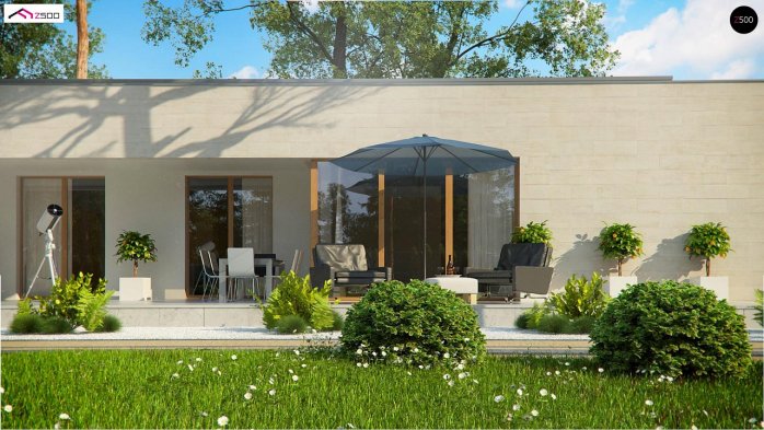 Проект дома Ux67 - 7 Одноэтажные дома в Киеве