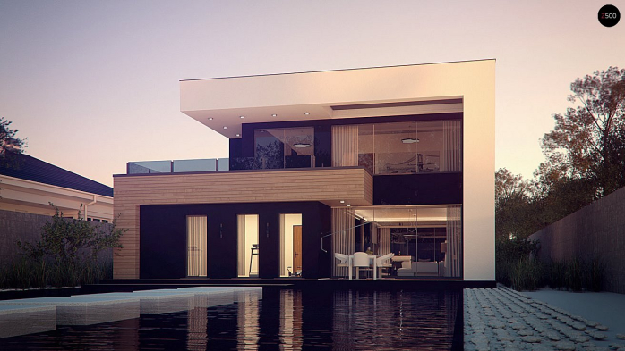 Проект дома Ux123 S - 9 Двухэтажные дома в Киеве