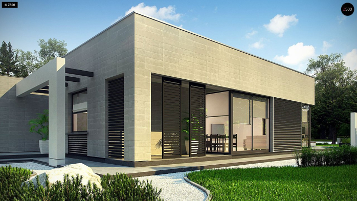 Проект дома Ux79 - 6 Одноэтажные дома в Киеве