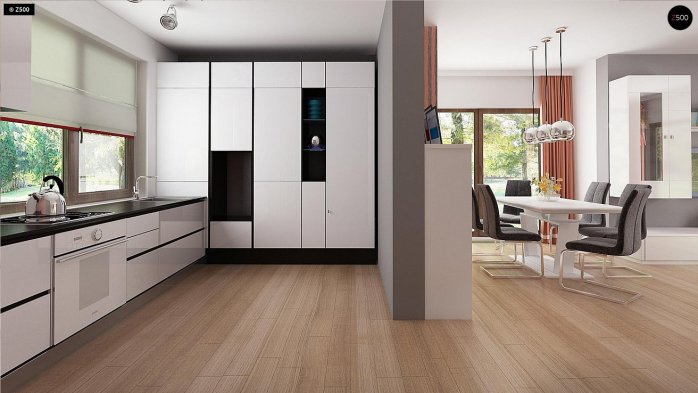 Проект дома U263 + - 7 С мансардным этажом дома в Киеве