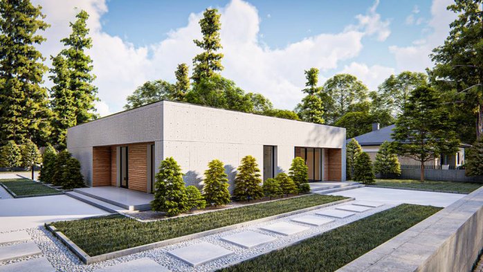 Проект дома Ux176 - 3 Одноэтажные дома в Киеве