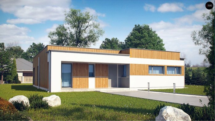 Проект дома Ux103 bG - 1 Одноэтажные дома в Киеве