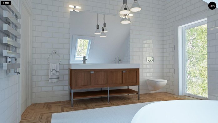 Проєкт будинку U226 - З мансардним поверхом дома у Києві